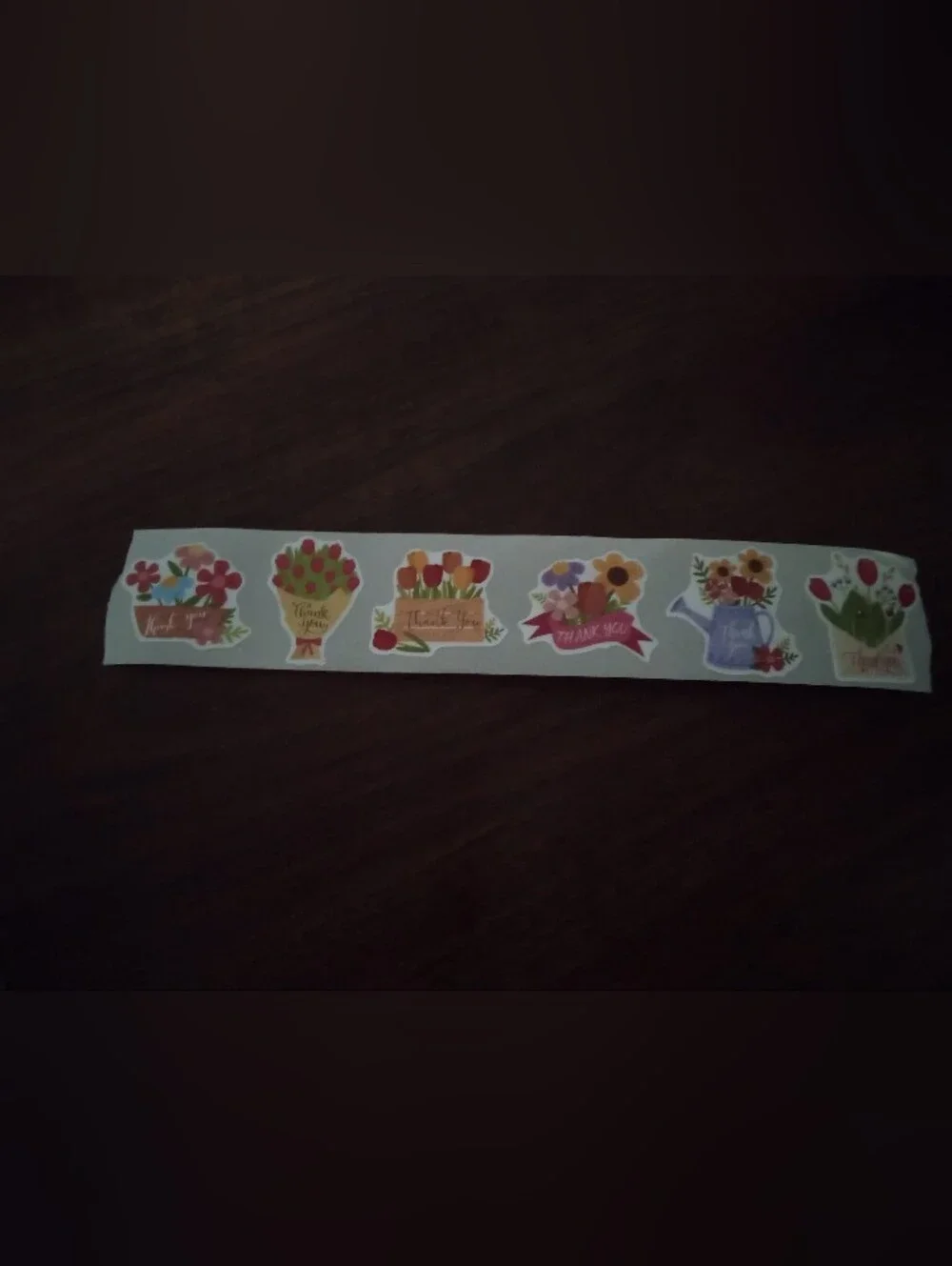 Floral Thank You Stickers total of 200- Colorful Bouquet Designs